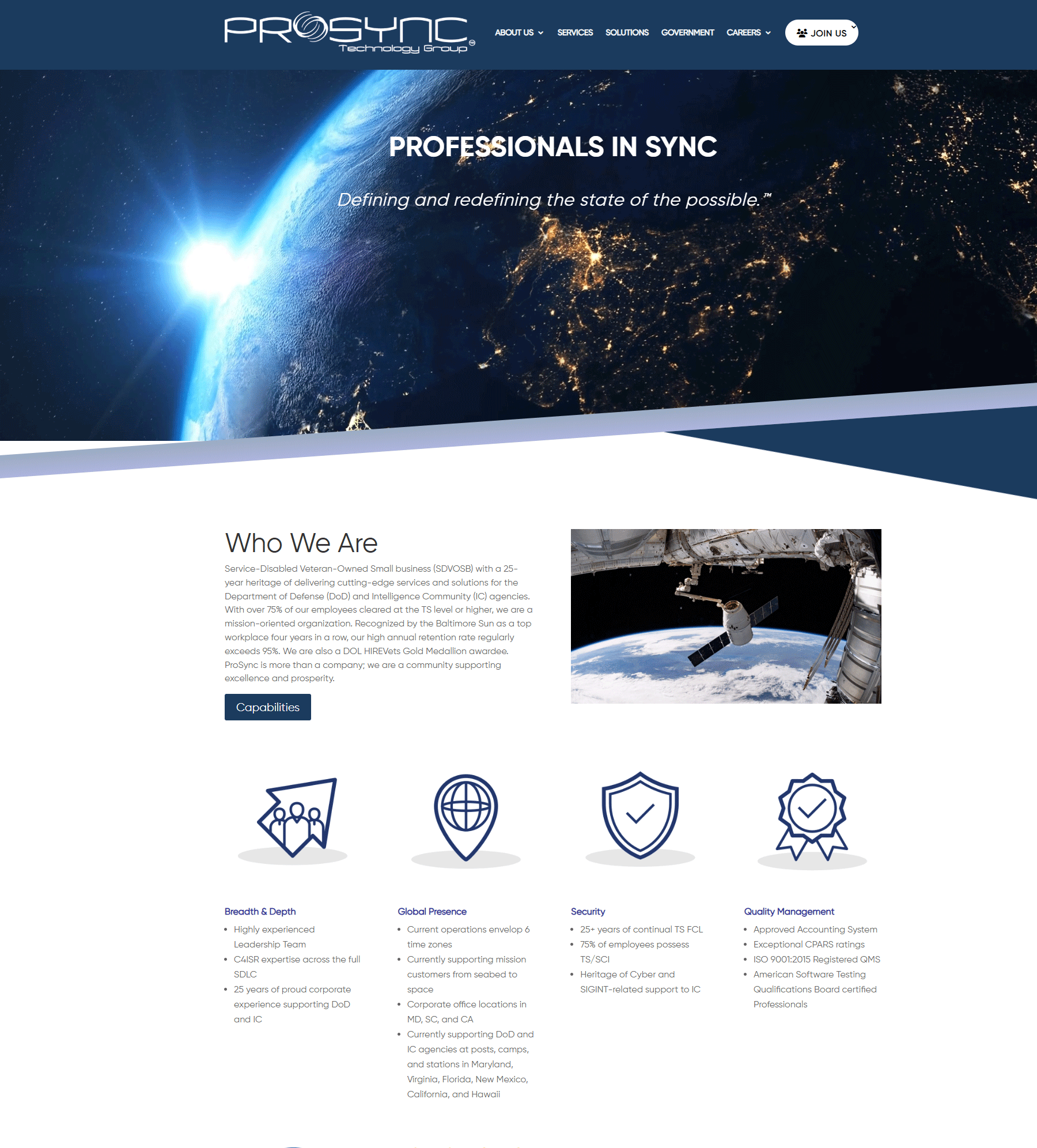 Prosync — website preview